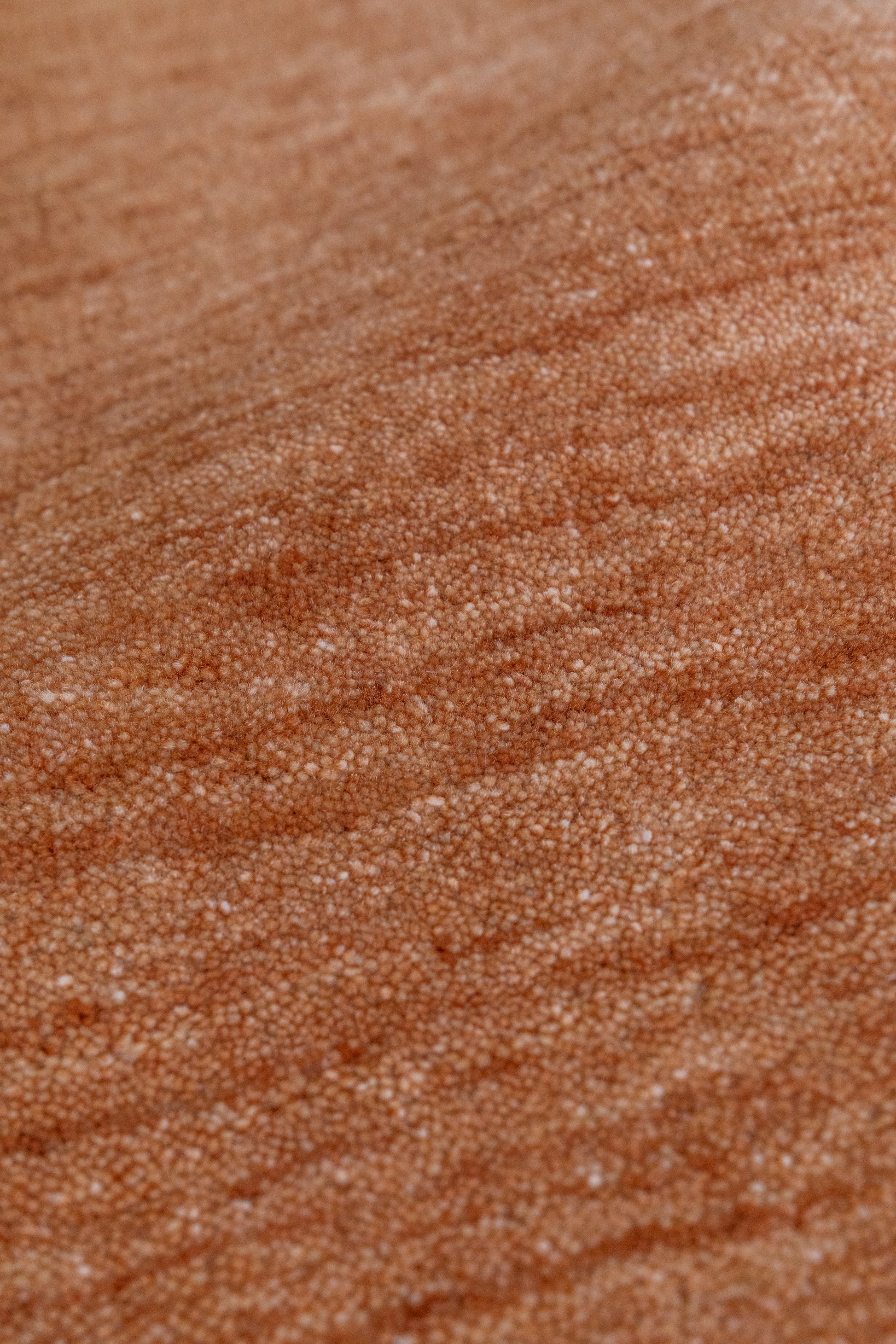Linear-Rust :: District-Loom-Gabbeh-Collection-Cinnamon-Detail-Movement-Texture