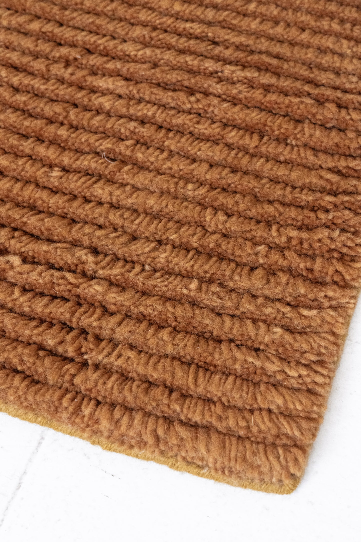Linear-Mustard :: District-Loom-Linear-Collection-Custom-Rug-Mustard-Detail-Corner
