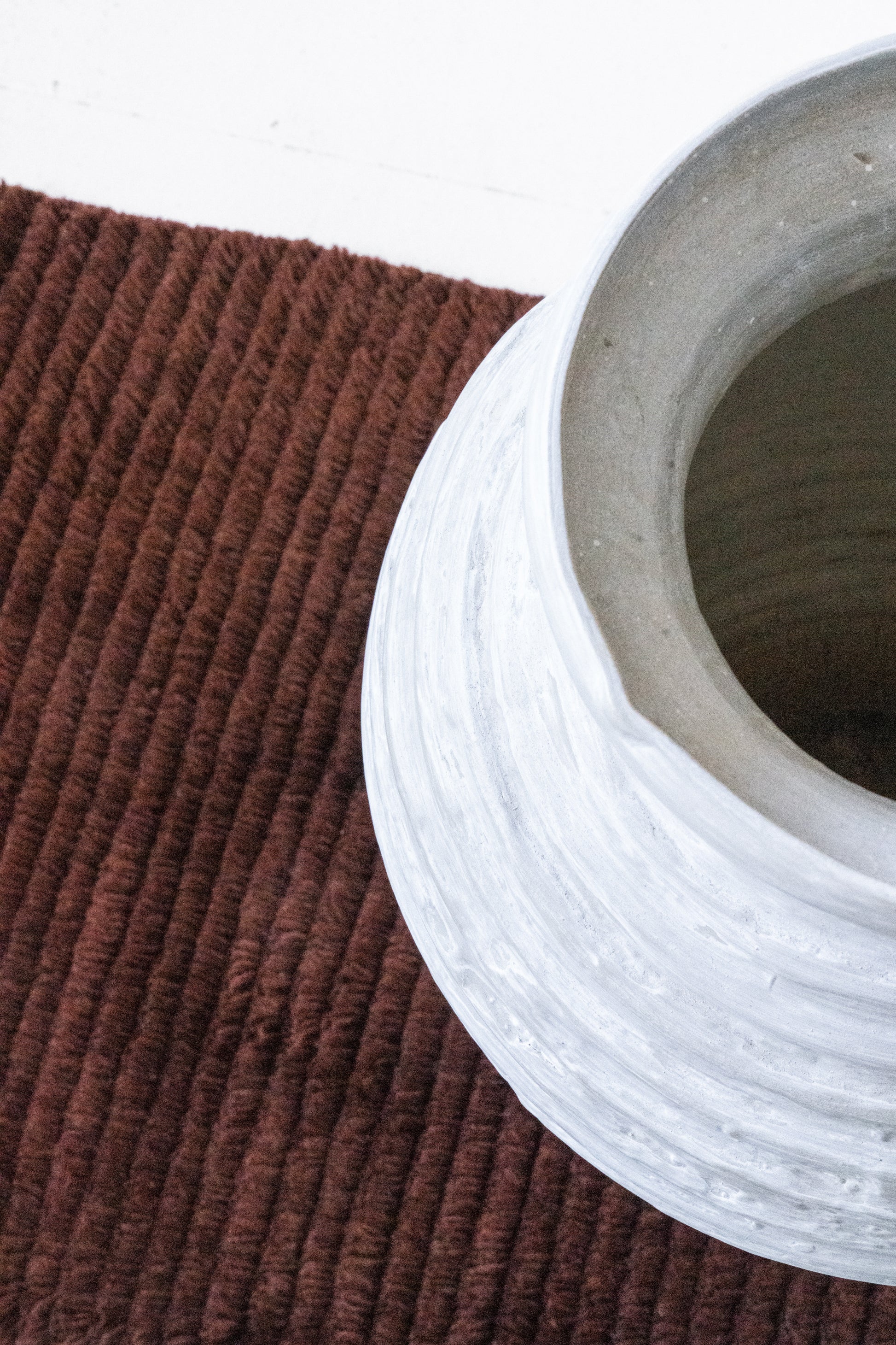 Linear-Rust :: District-Loom-Linear-Collection-Custom-Rug-Rust-Styled