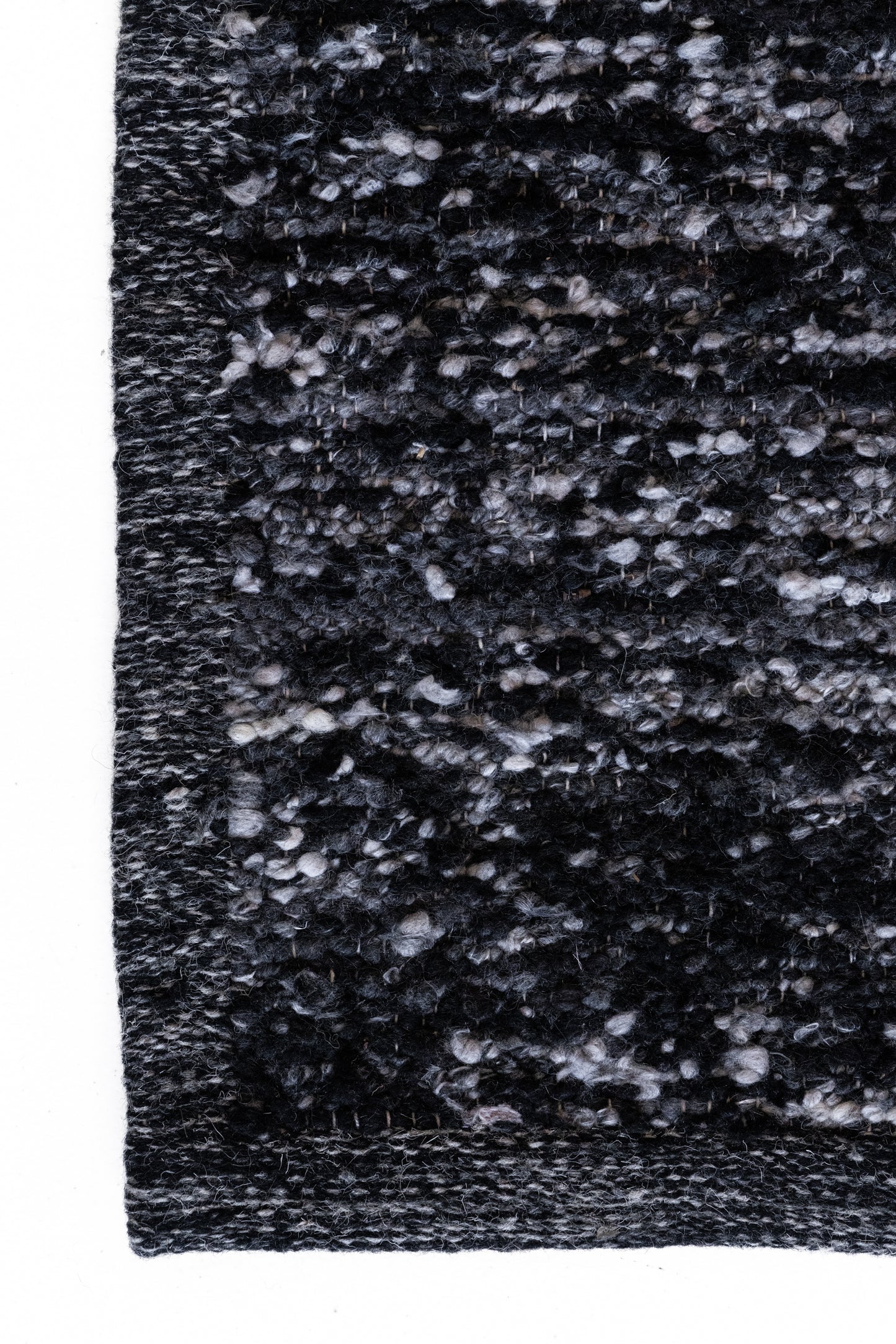 Linear-Rust :: District-Loom-Tundra-Collection-Custom-Rug-Sample-Ebony-Corner