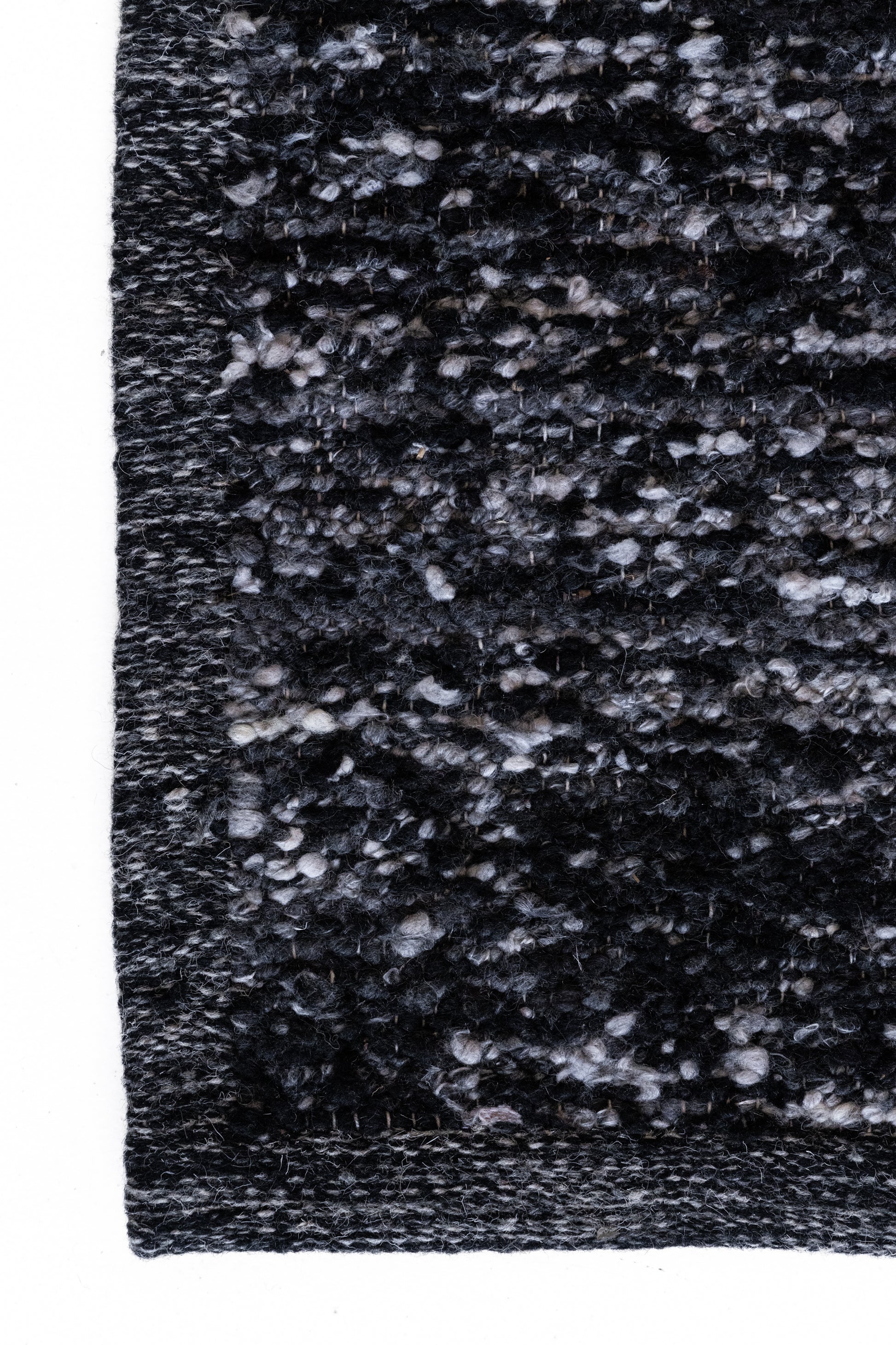 Linear-Rust :: District-Loom-Tundra-Collection-Custom-Rug-Sample-Ebony-Corner