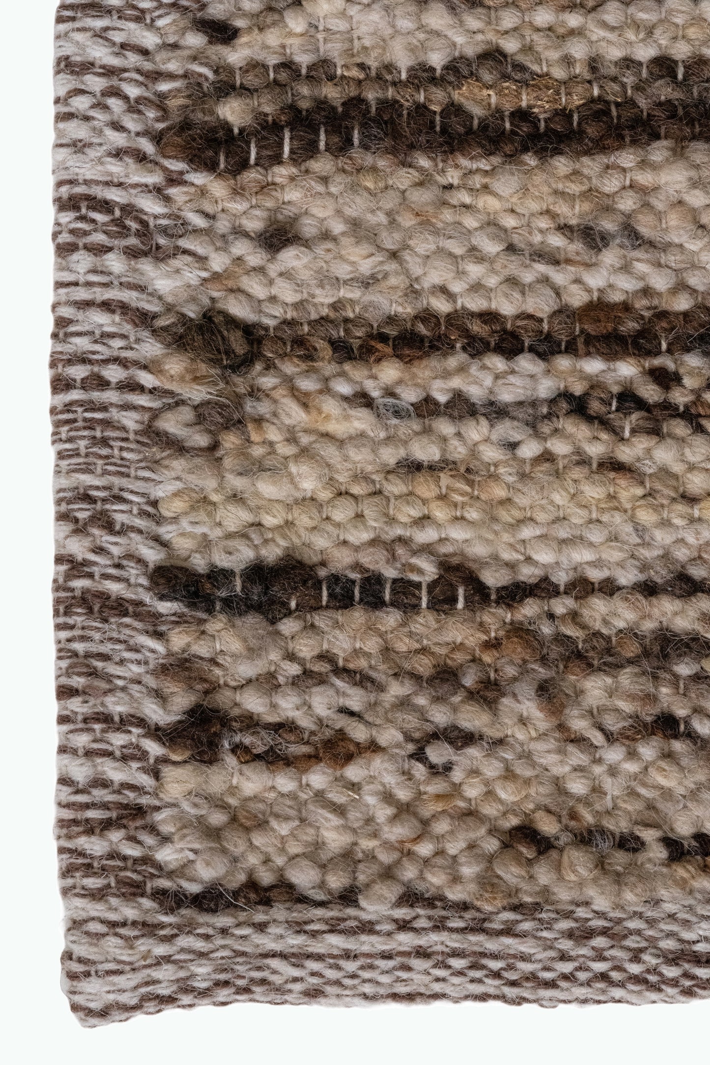 Linear-Rust :: District-Loom-Tundra-Collection-Ivory-Bark-Corner