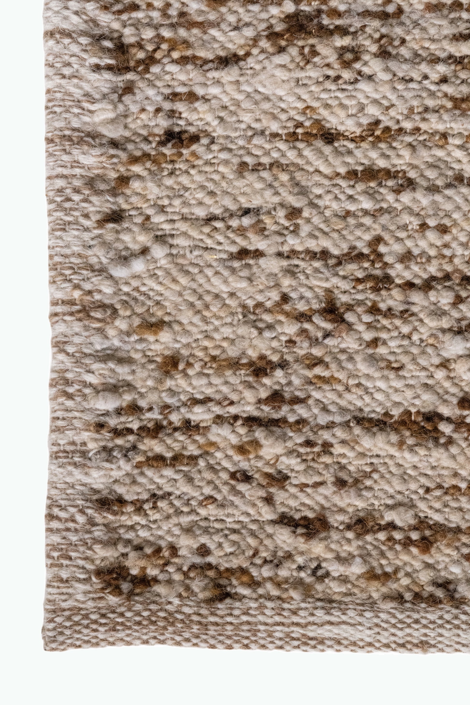 Linear-Rust :: District-Loom-Tundra-Collection-Ivory-Corner