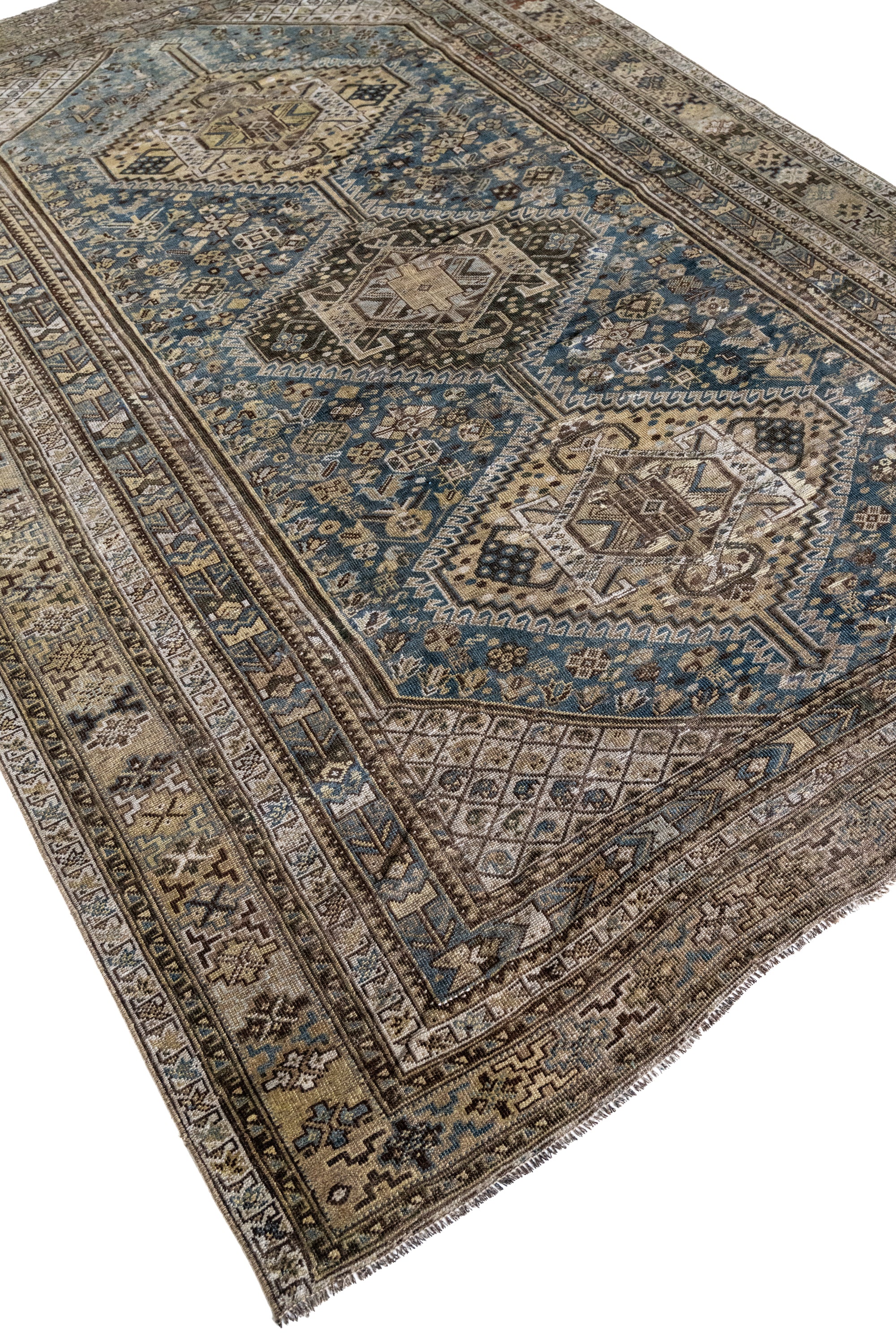 District-Loom-Vintage-Area-Rug-Miles-Detailed-Corner-Overhead-View