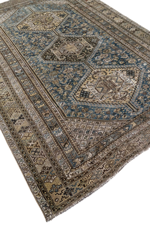 District-Loom-Vintage-Area-Rug-Miles-Detailed-Corner-Overhead-View