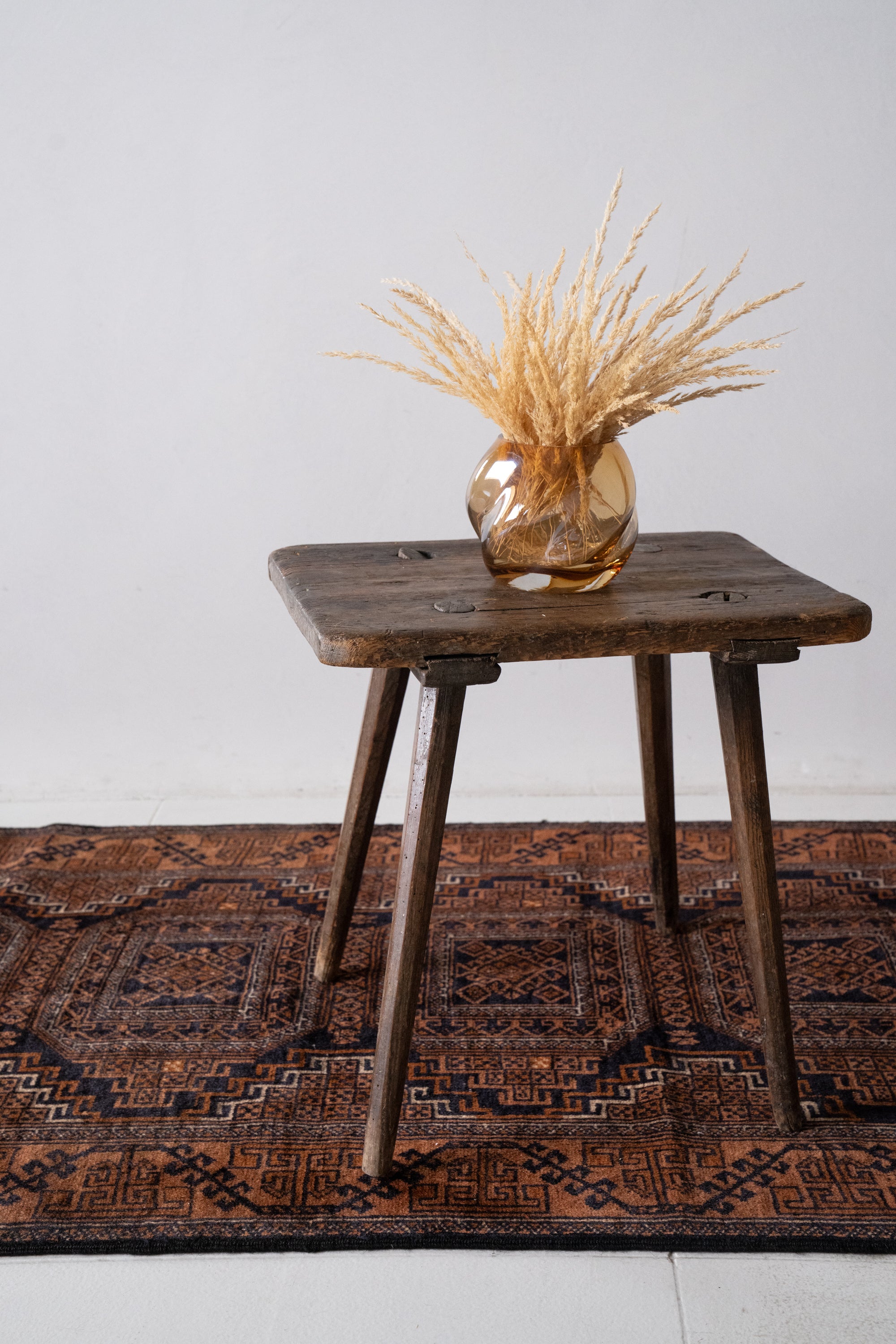 District-Loom-Vintage-Beluch-Runner-Rug-Wilsall-Styled-Side-Table