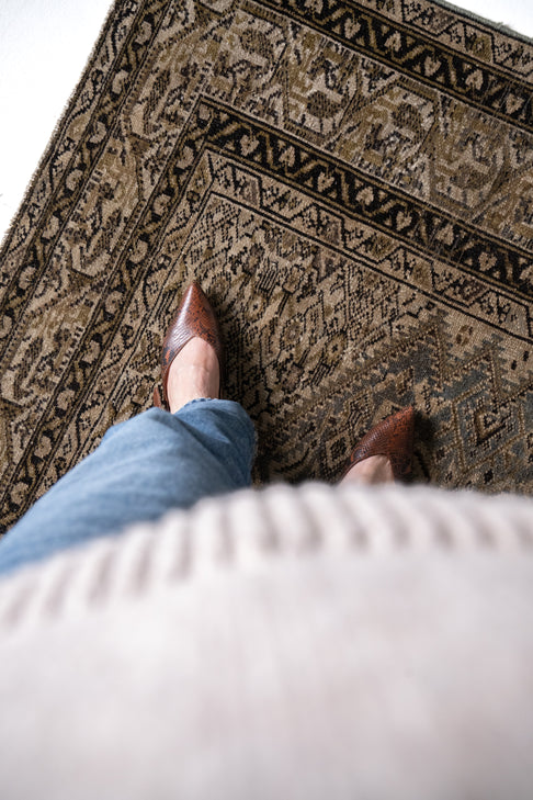 District-Loom-Vintage-Malayer-Area-Rug-Livingston-Shoe-Shot
