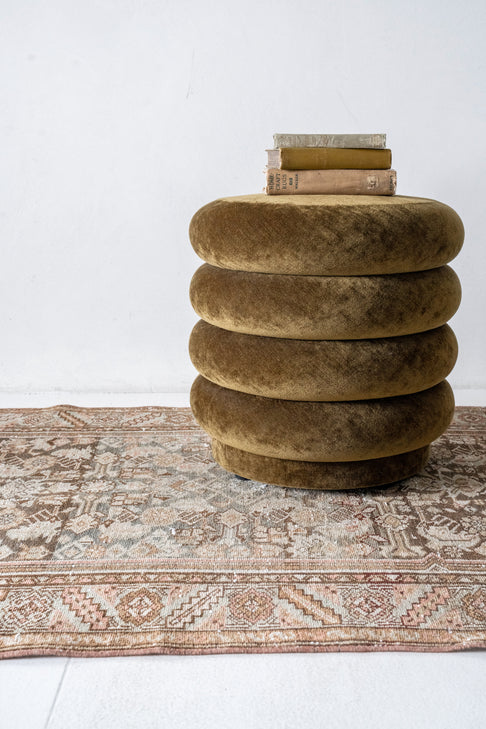 District-Loom-Vintage-Runner-Rug-Troy-Styled-Pouf-Books