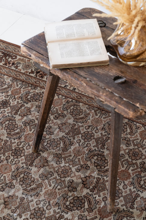 District-Loom-Vintage-Tabriz-Scatter-Rug-Niobe-Styled-Side-Table
