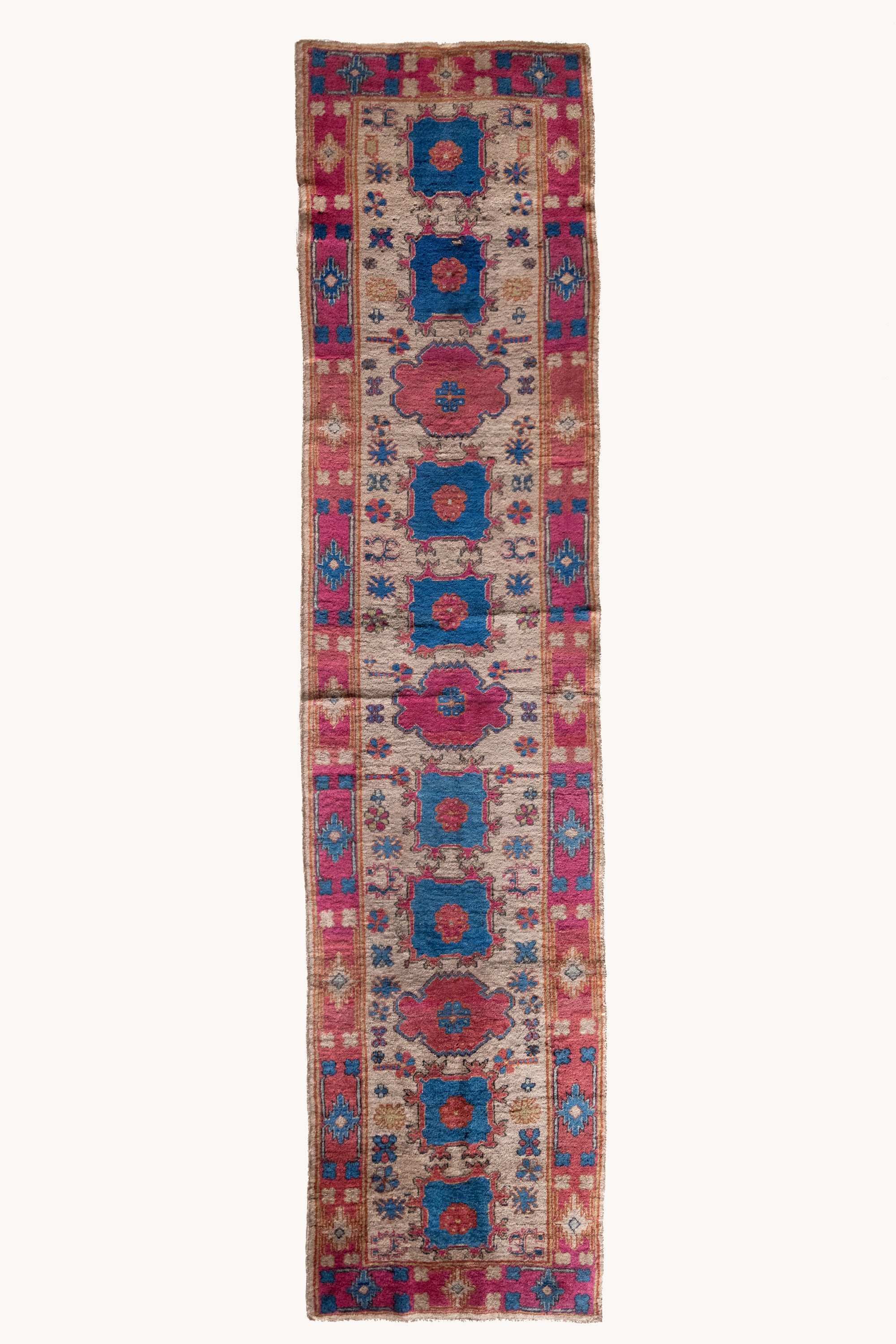 District-Loom-Vintage Khotan Runner Rug-Joliet-Aerial