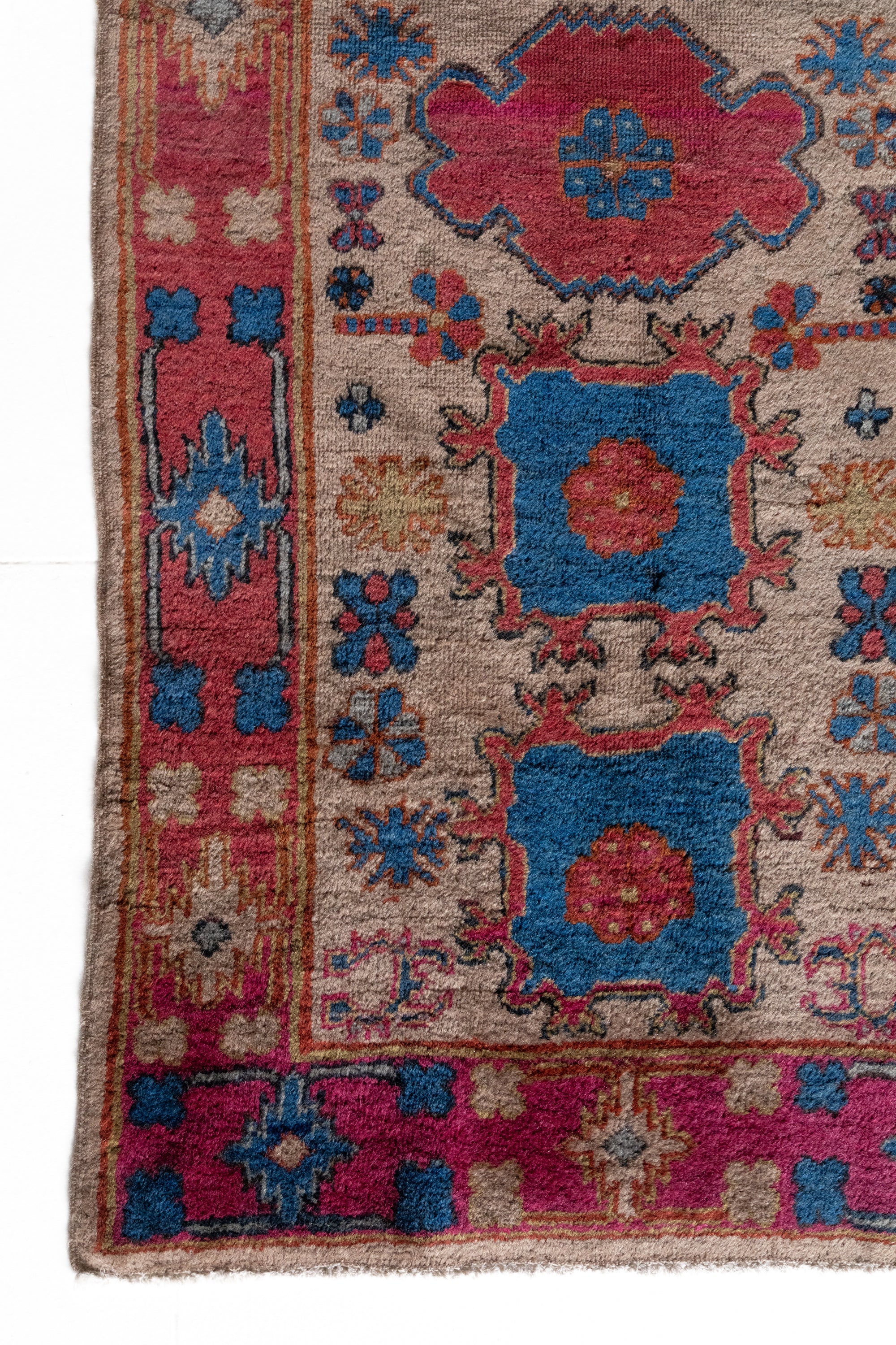 District-Loom-Vintage Khotan Runner Rug-Joliet-Corner