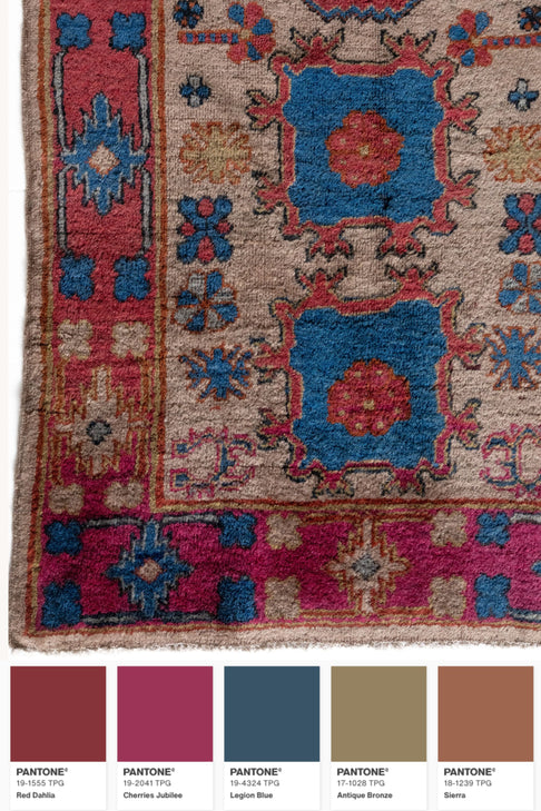 District-Loom-Vintage Khotan Runner Rug-Pantone