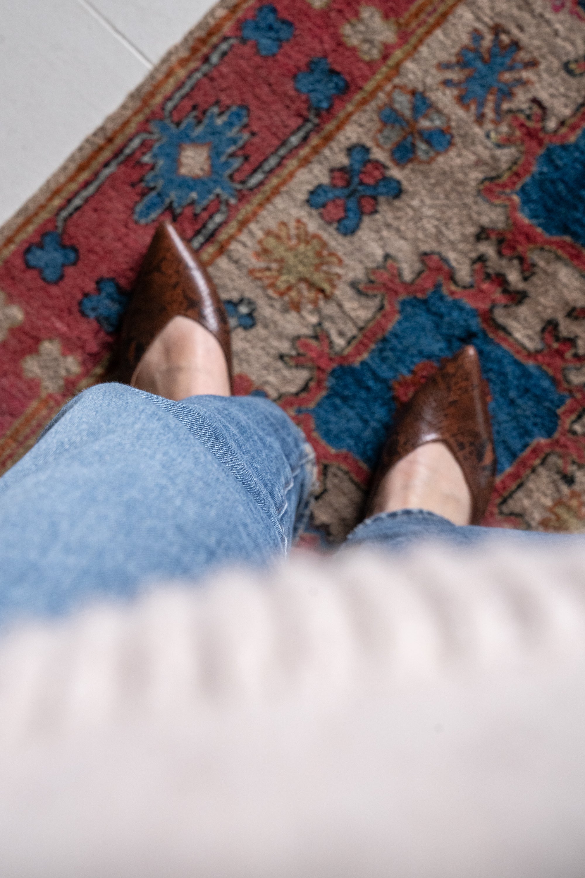 District-Loom-Vintage Khotan Runner Rug-Shoe-Shot