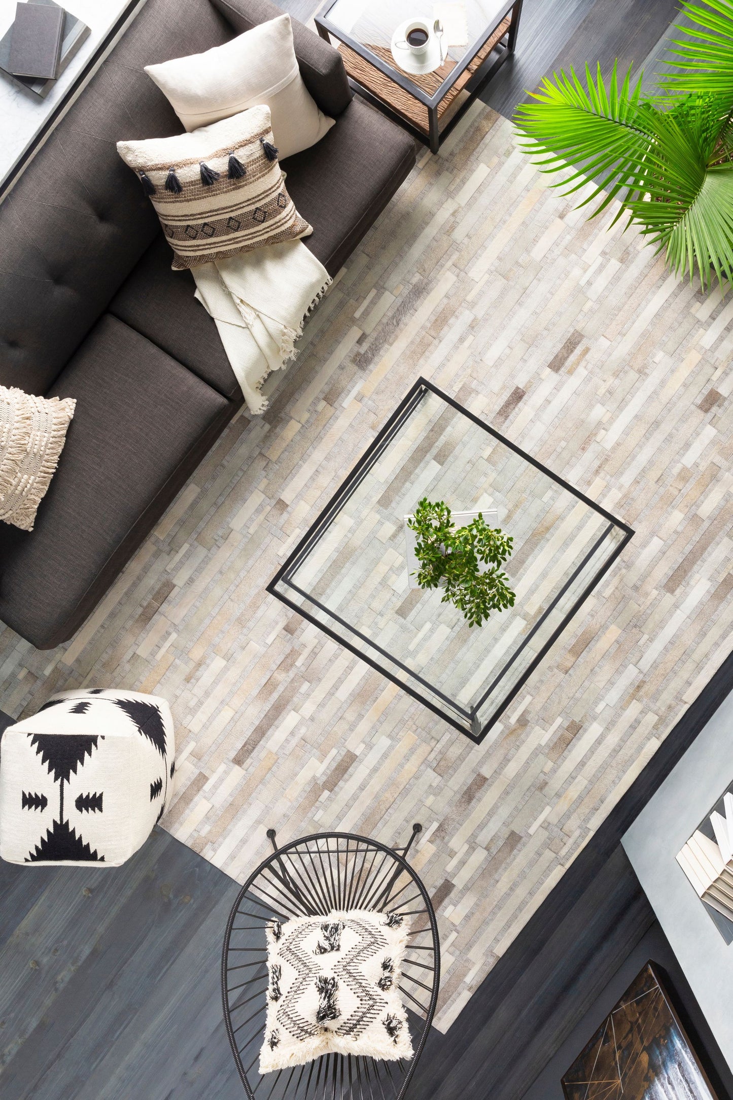 District Loom Kuna Hair on Hide Rug