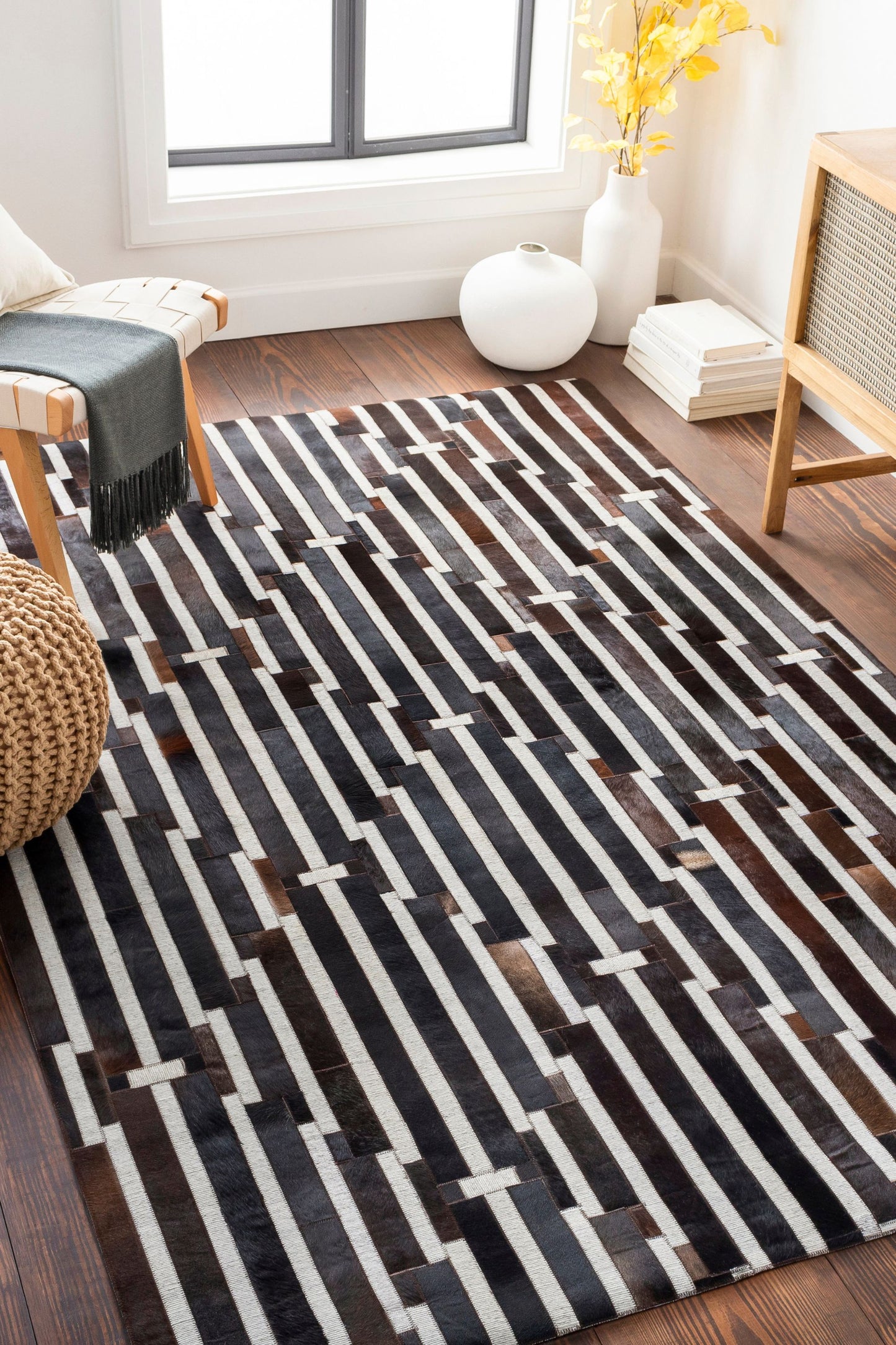 District Loom Medora Hair on Hide Rug