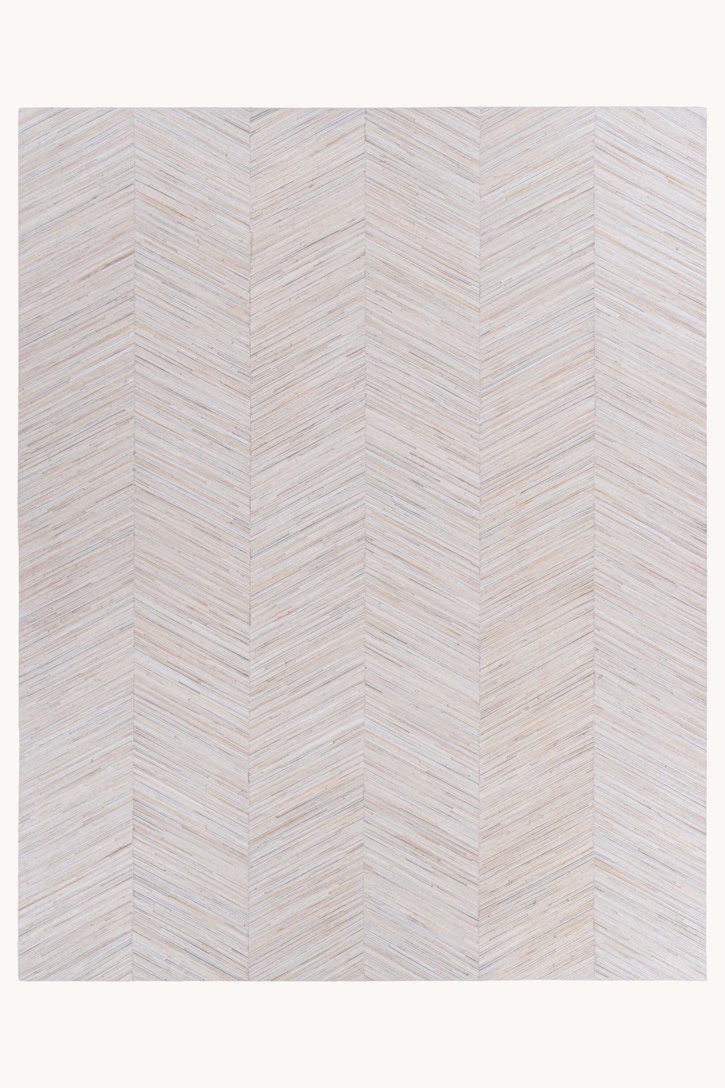 District Loom Banner Hair on Hide Rug