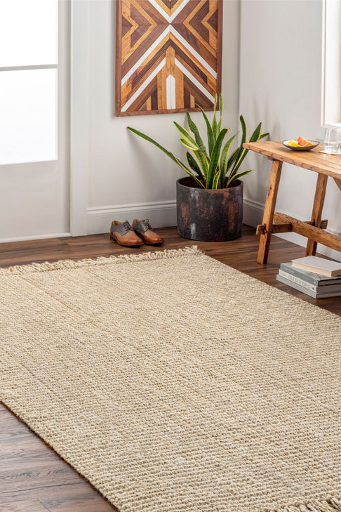 District Loom Sanibel Jute Rug - Cream