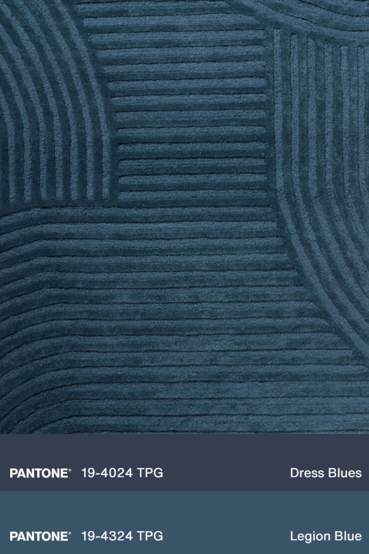District Loom Modern hand tufted Rug Brook Midnight