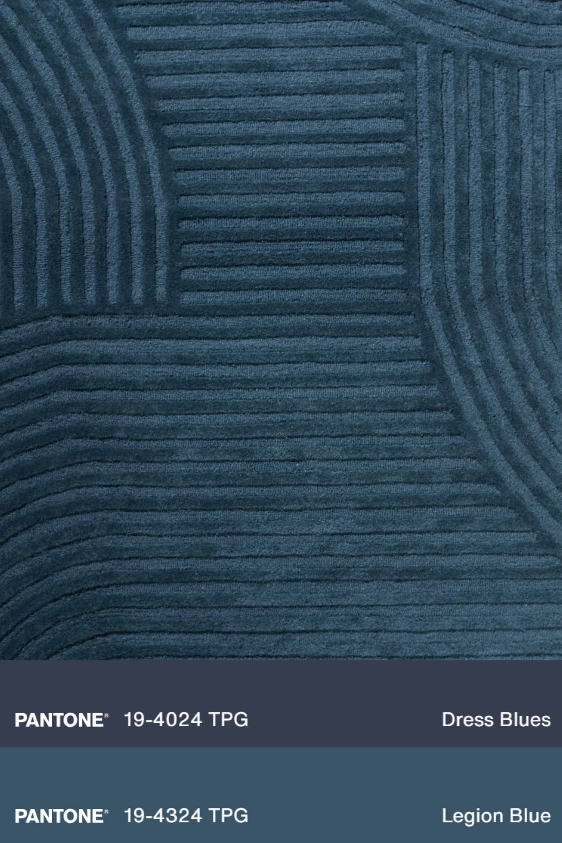 District Loom Modern hand tufted Rug Brook Midnight