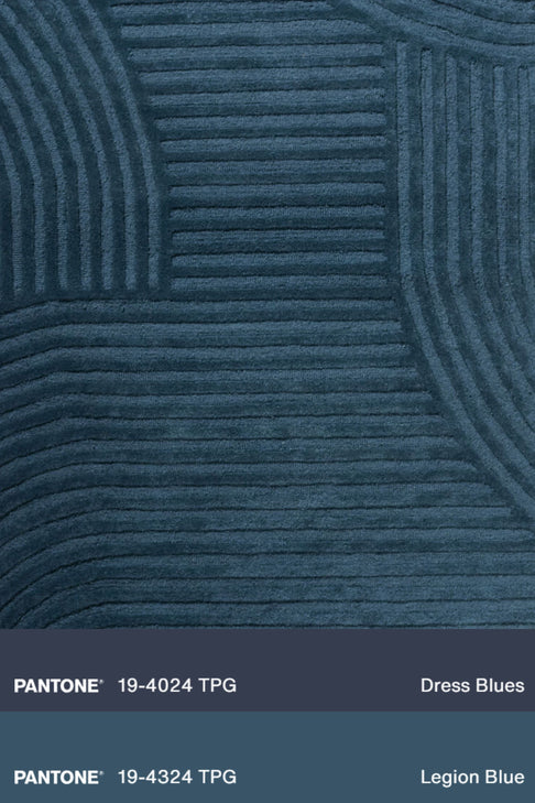 District Loom Modern hand tufted Rug Brook Midnight