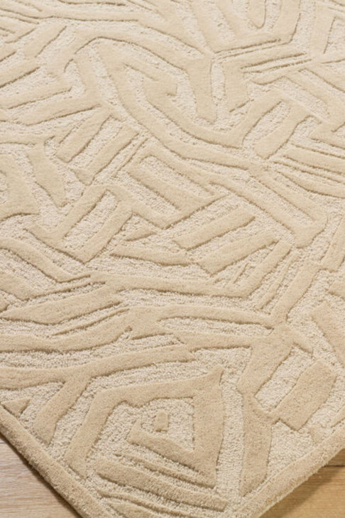 District Loom Modern hand tufted rug Dune Beige