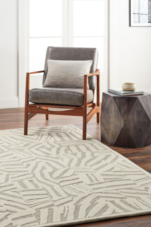 District Loom Modern hand tufted rug Dune Ivory
