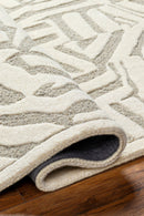 District Loom Modern hand tufted rug Dune Ivory