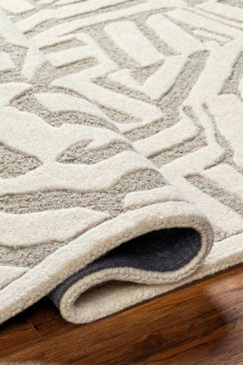 District Loom Modern hand tufted rug Dune Ivory