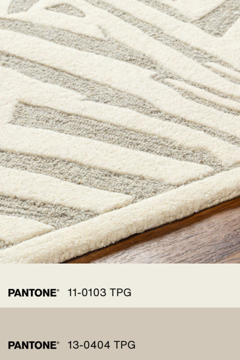District Loom Modern hand tufted rug Dune Ivory