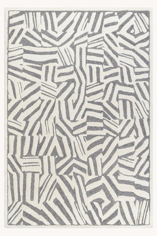 District Loom Modern hand tufted rug Dune Gray