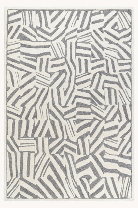 District Loom Modern hand tufted rug Dune Gray