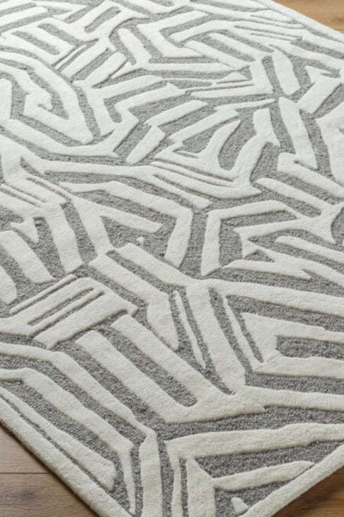 District Loom Modern hand tufted rug Dune Gray