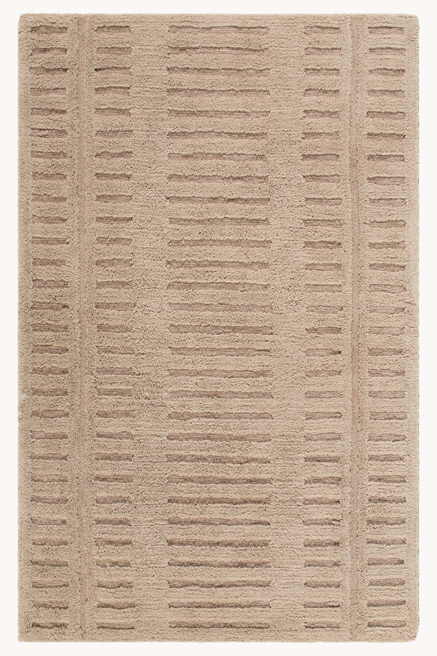 District Loom Modern hand tufted rug Harrow Beige