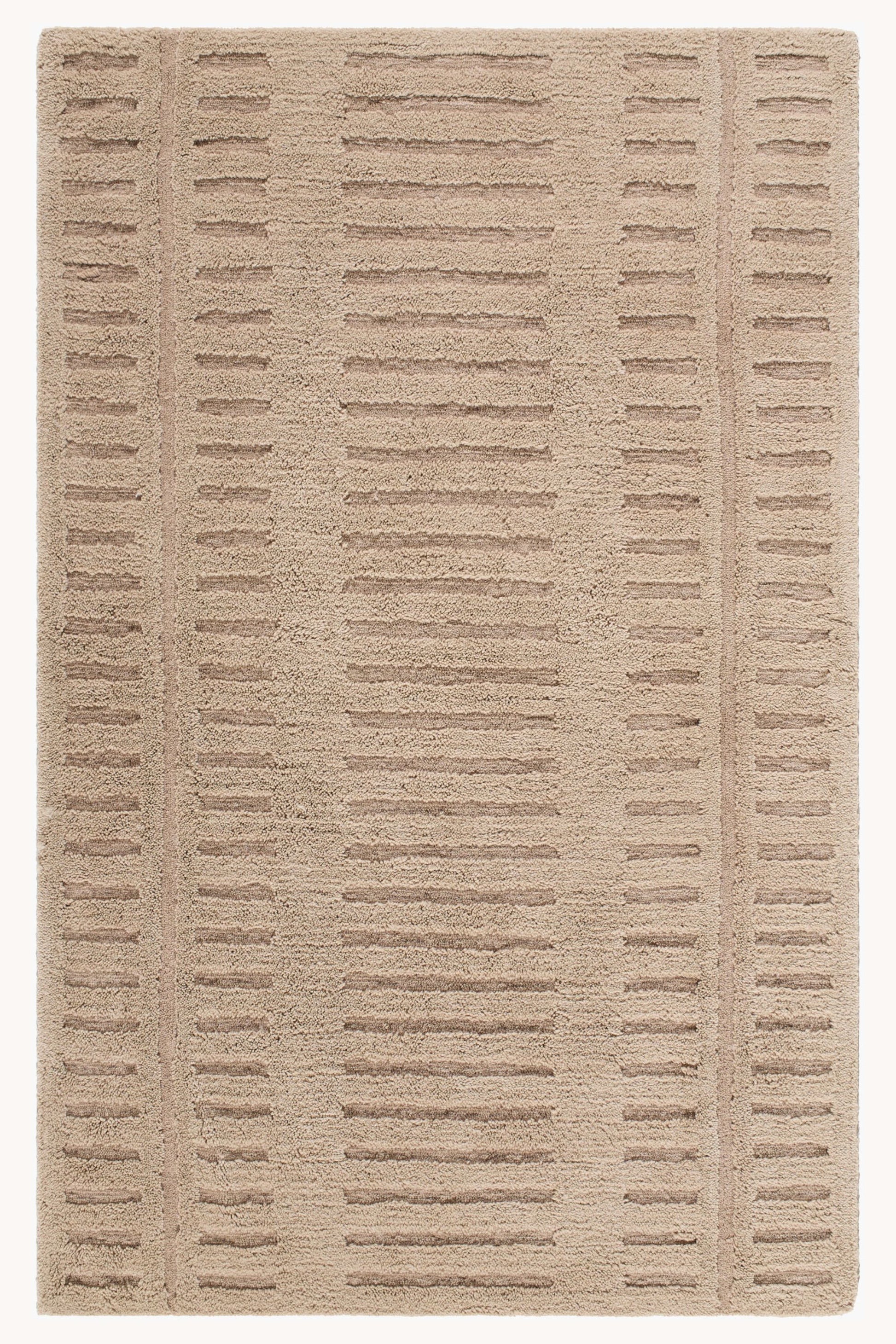 District Loom Modern hand tufted rug Harrow Beige