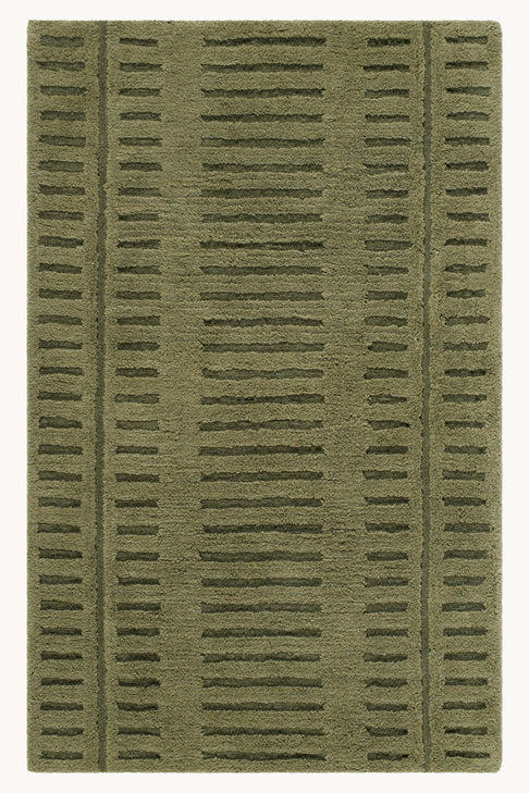 District Loom Modern hand tufted rug Harrow Green