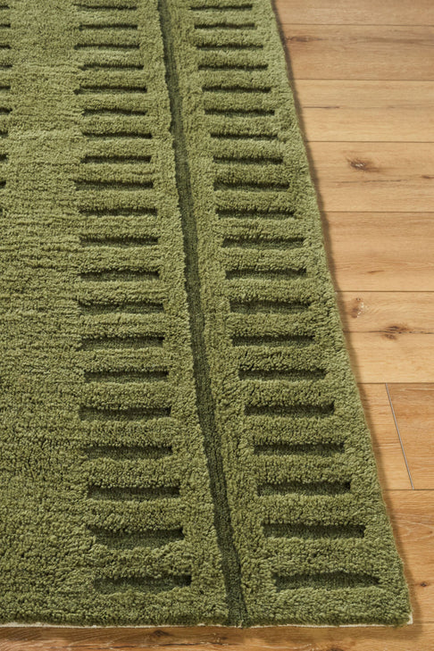 District Loom Modern hand tufted rug Harrow Green