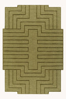 District Loom Modern hand tufted rug Mystique Green
