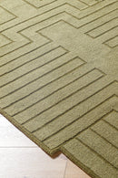 District Loom Modern hand tufted rug Mystique Green