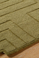 District Loom Modern hand tufted rug Mystique Green