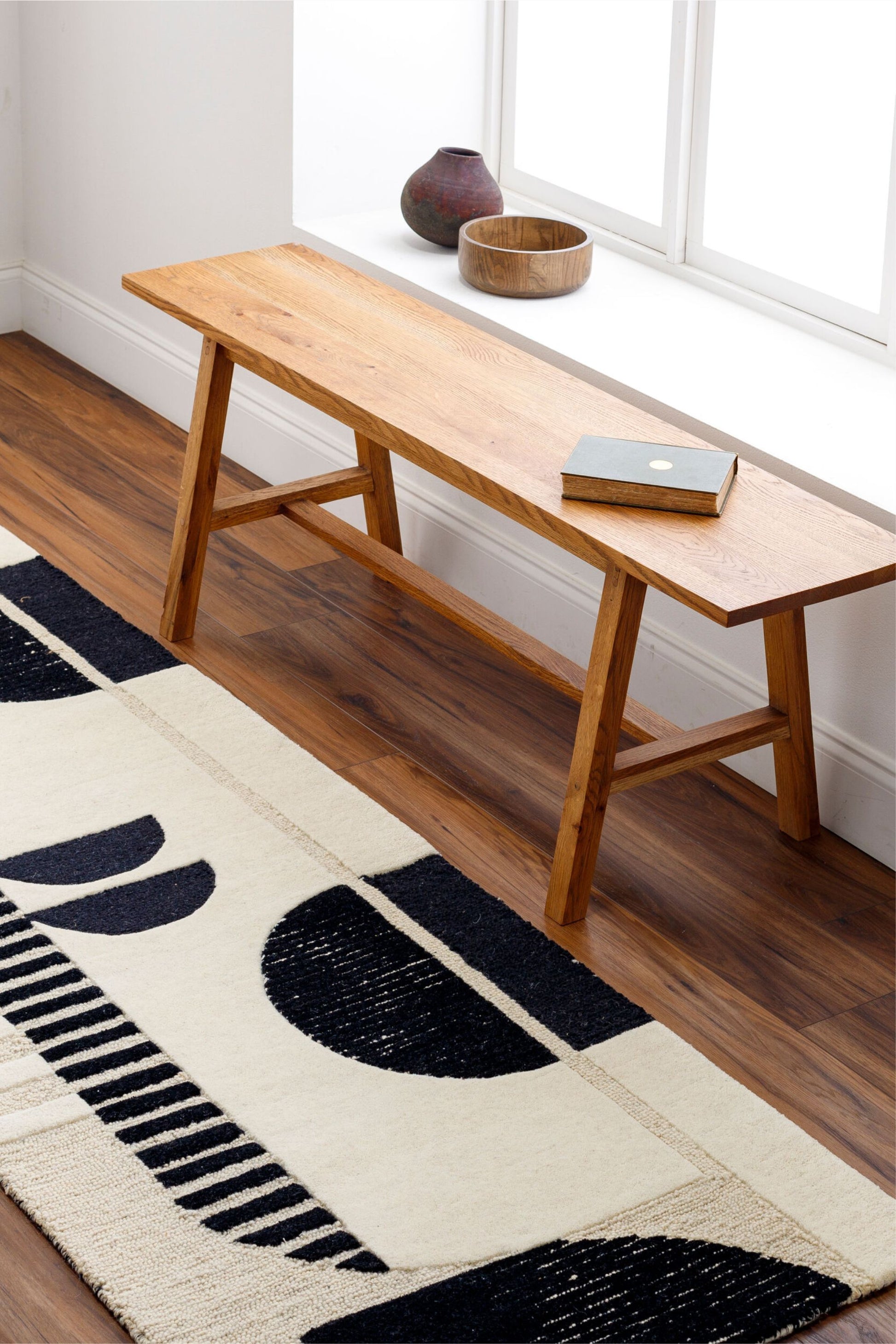 District Loom Modern hand tufted rug Brookland Charcoal & Cream