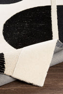 District Loom Modern hand tufted rug Brookland Charcoal & Cream