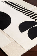 District Loom Modern hand tufted rug Brookland Charcoal & Cream