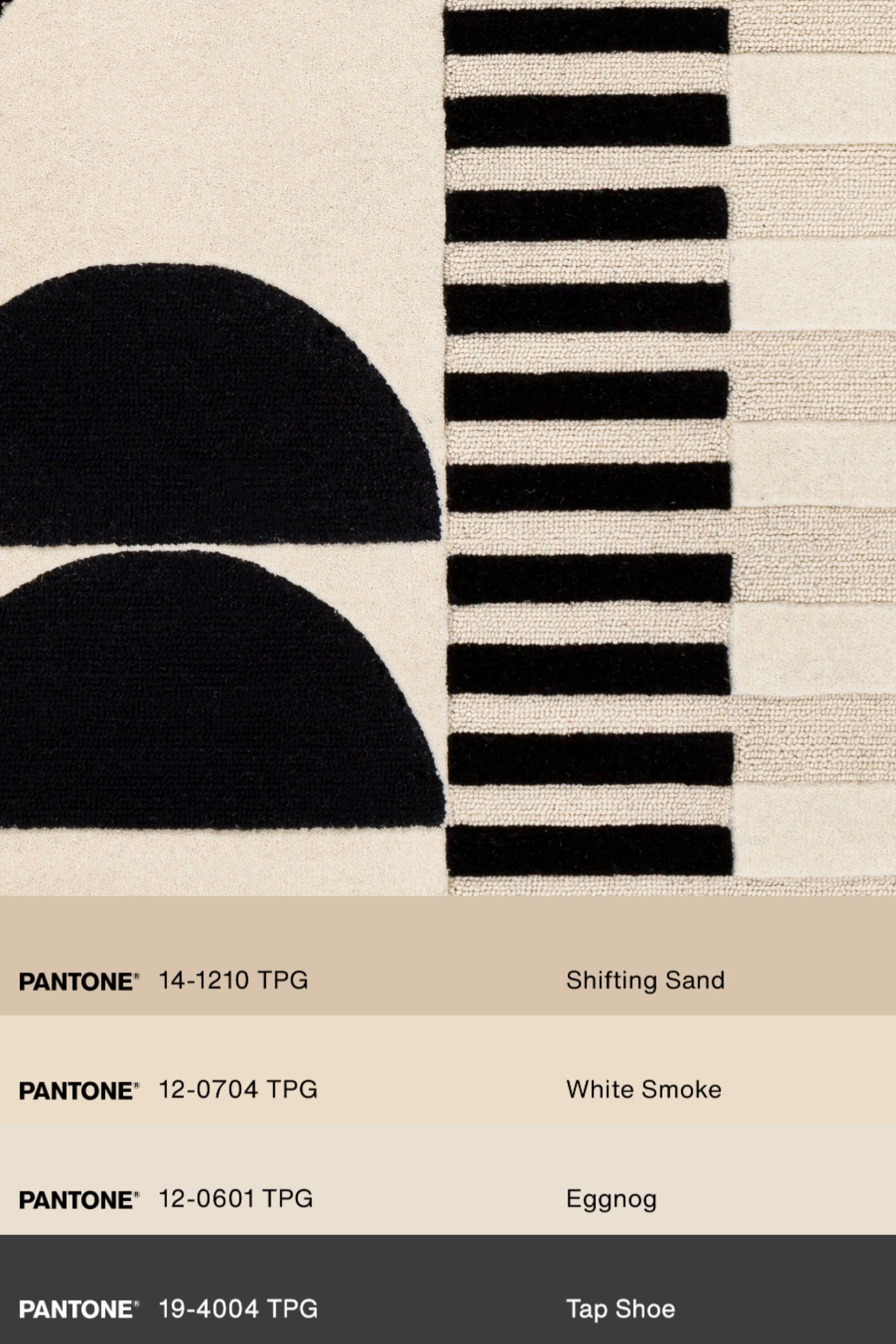 District Loom Modern hand tufted rug Brookland Charcoal & Cream