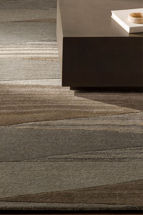 District Loom Modern hand tufted rug Forum Gray