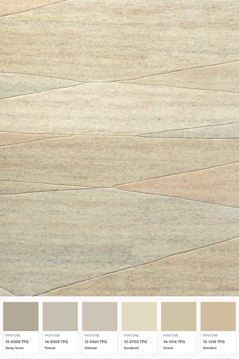 District Loom Modern hand tufted rug Forom Neutral