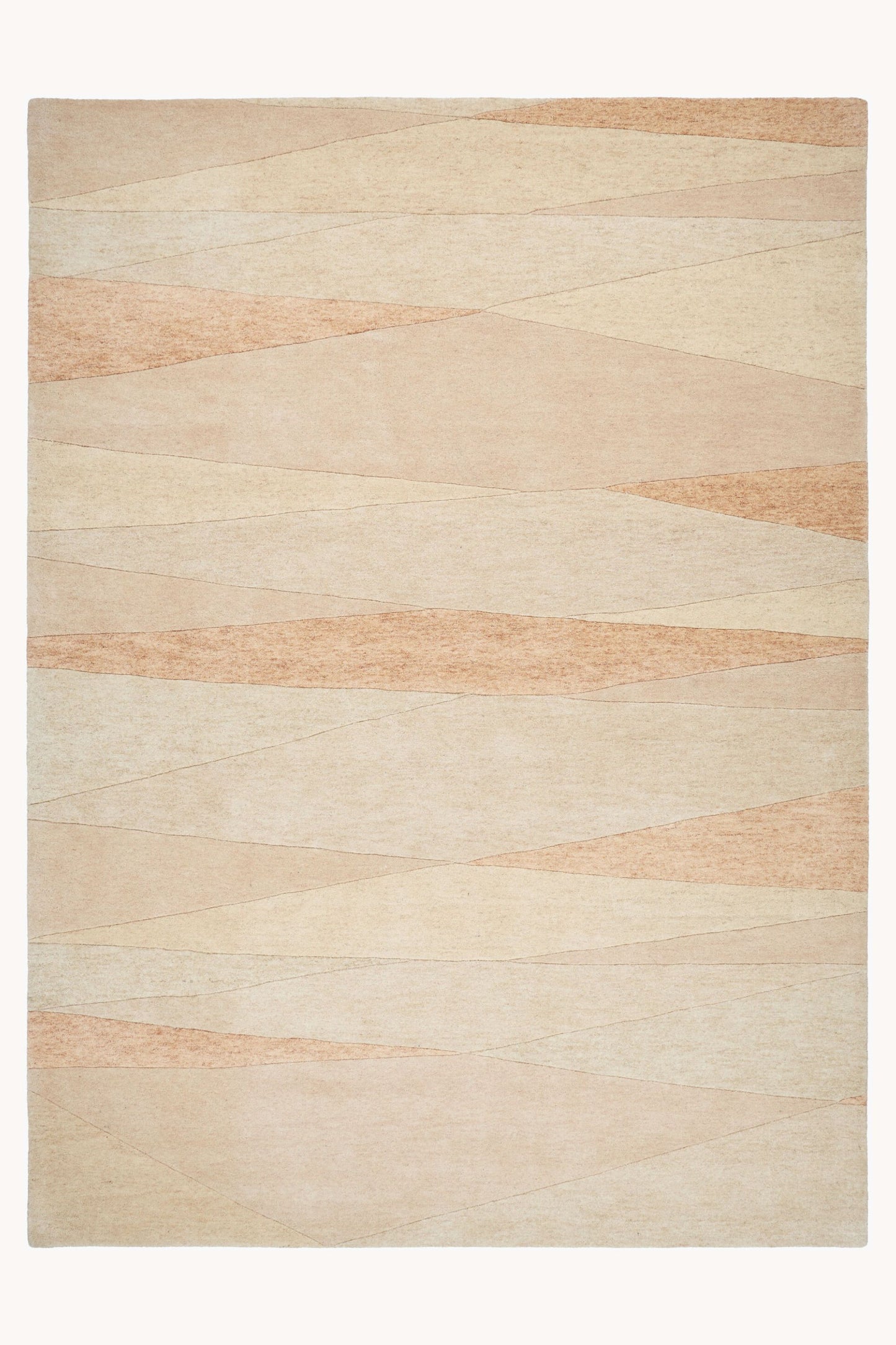 District Loom Modern hand tufted rug Forom Peach