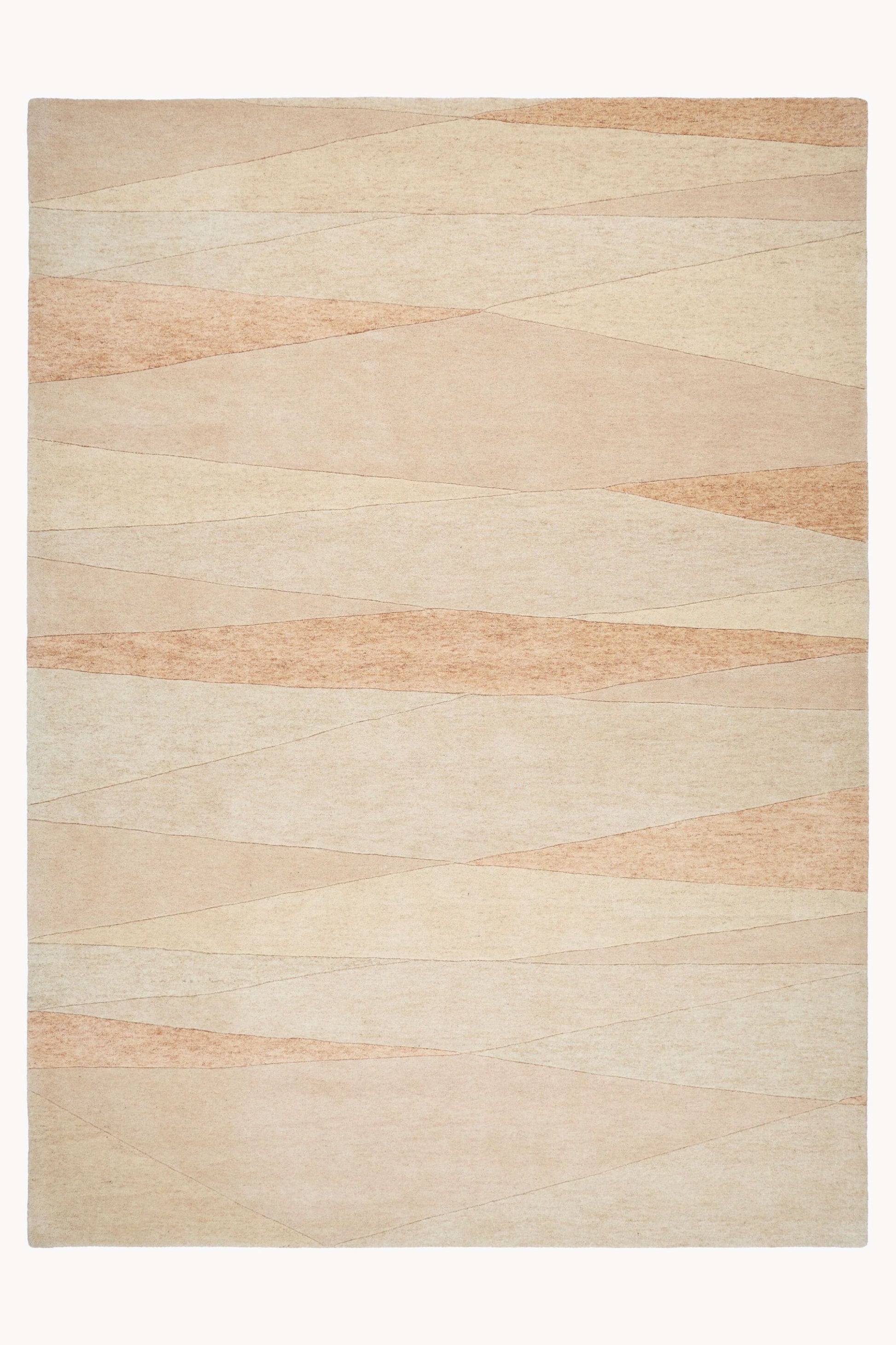 District Loom Modern hand tufted rug Forom Peach