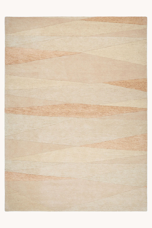District Loom Modern hand tufted rug Forom Peach