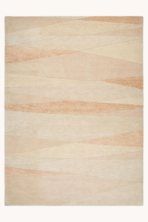 District Loom Modern hand tufted rug Forom Peach