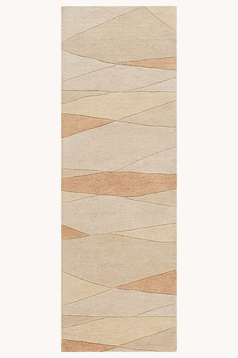 District Loom Modern hand tufted rug Forom Peach
